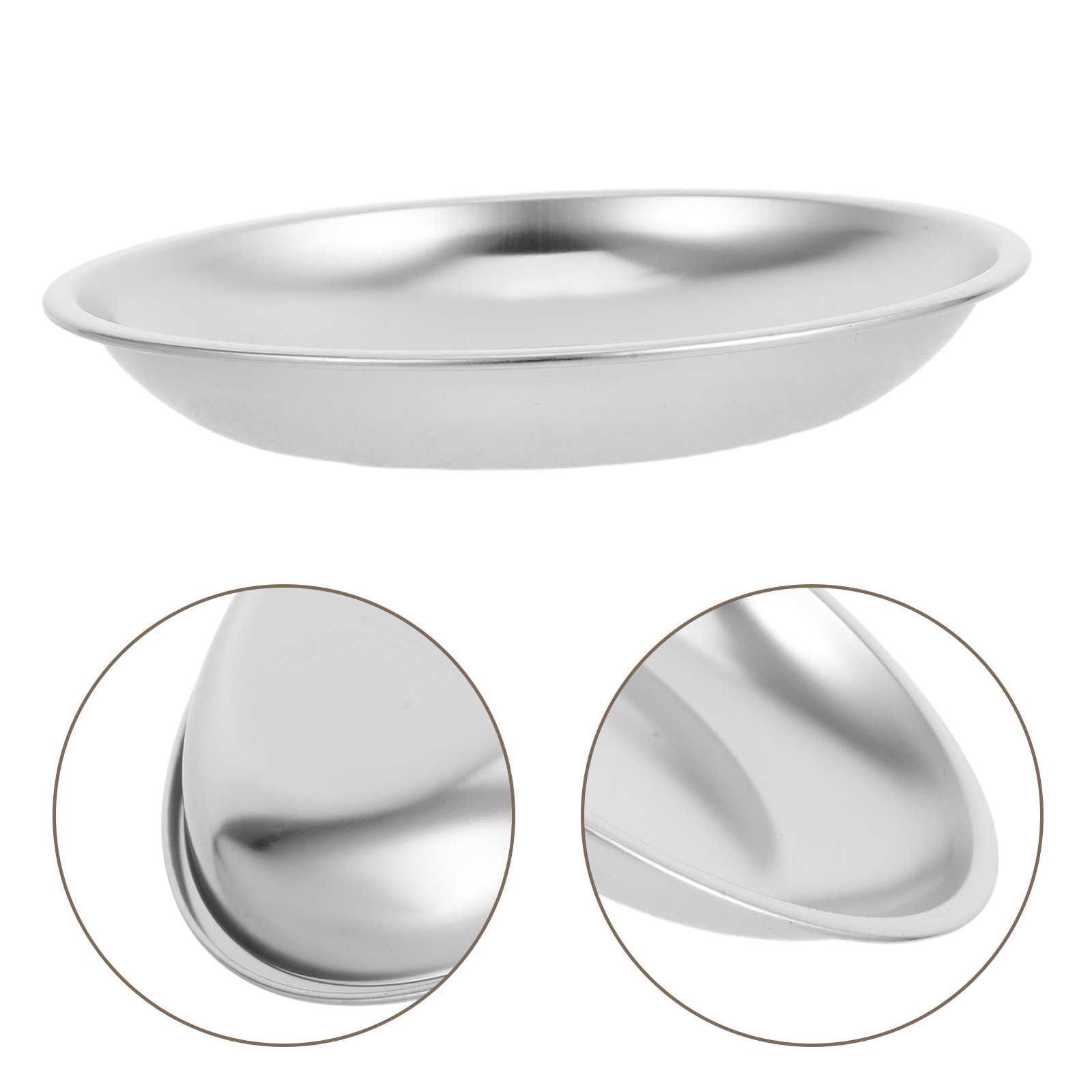 Drip Tray Saucer - จานรองถุงชาสแตนเลสทรงกลม ถาดรองน้ำชา ที่จัดระเบียบ ที่รองแก้ว สำหรับใช้ในบ้าน ที่รองกาน้ำชา