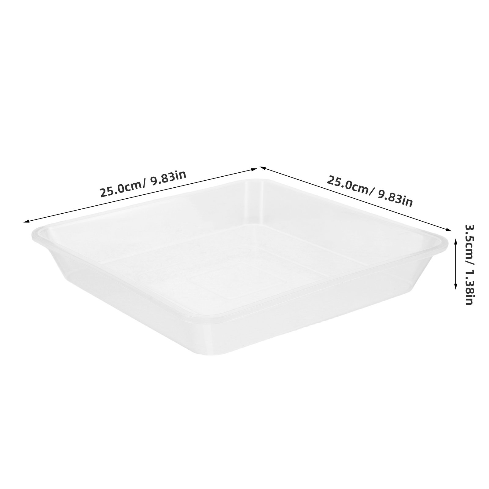 4 ชิ้น ถาดรองกระถางต้นไม้ทรงสี - Drip Tray Saucer บทวิจารณ์และราคา
