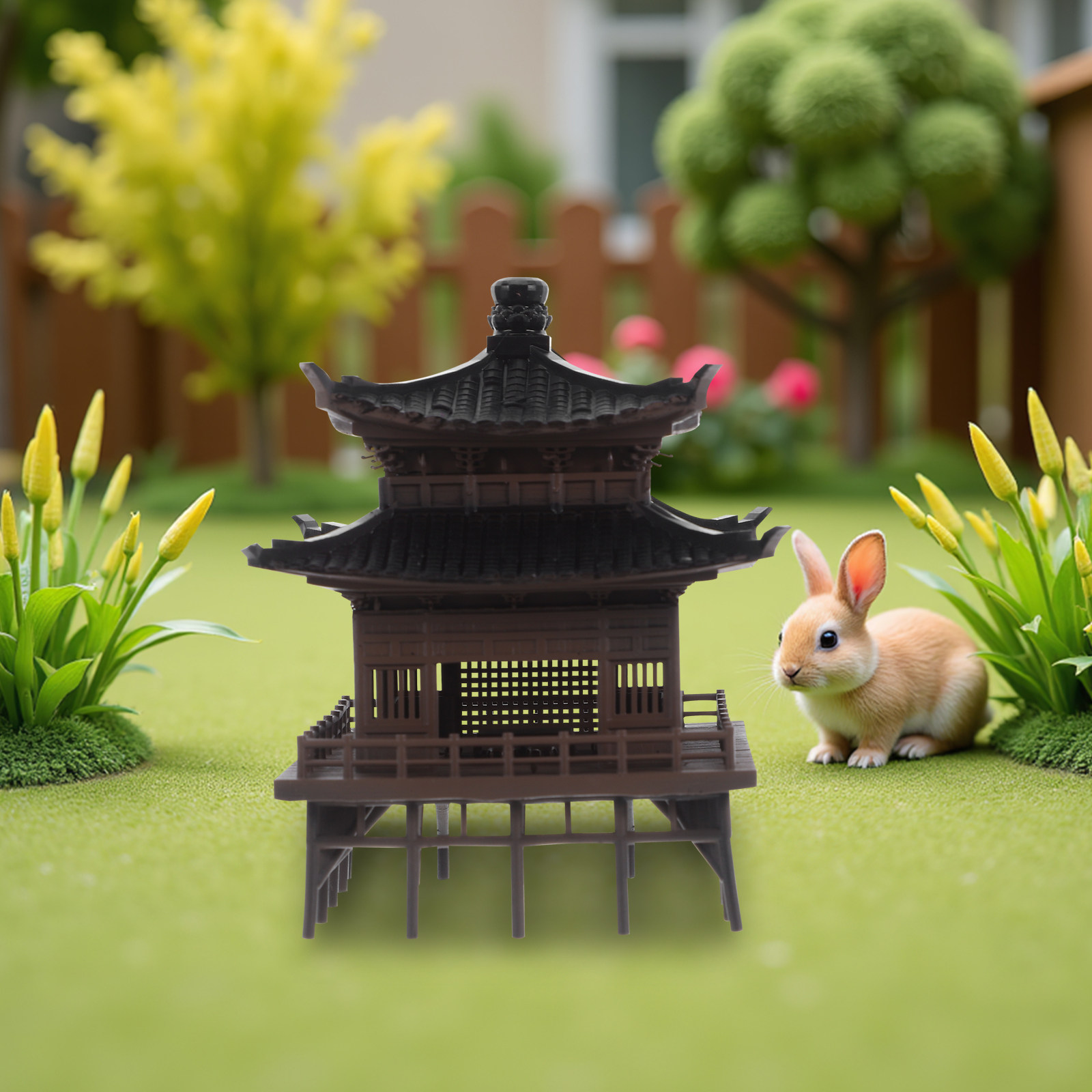 ศาลาจีนจิ๋ว จิ๋วสำหรับตกแต่งสว - Bonsai Garden Landscape Design บทวิจารณ์และราคา