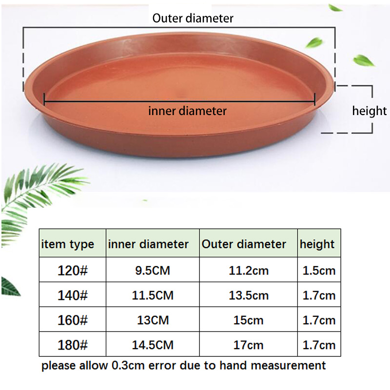 10pcs ดอกไม้พลาสติกหม้อถาดฐานพ - Drip Tray Saucer บทวิจารณ์และราคา