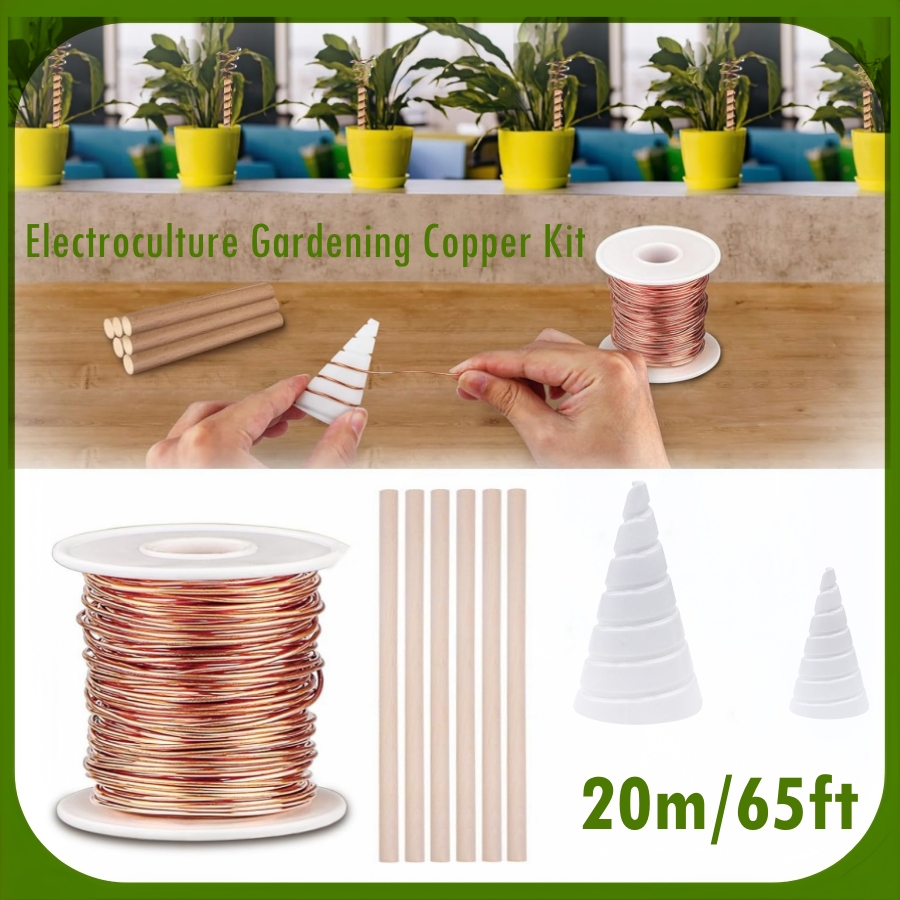 20 M/65ft Electroculture สวนทอ - Copper Wire Roll บทวิจารณ์และราคา