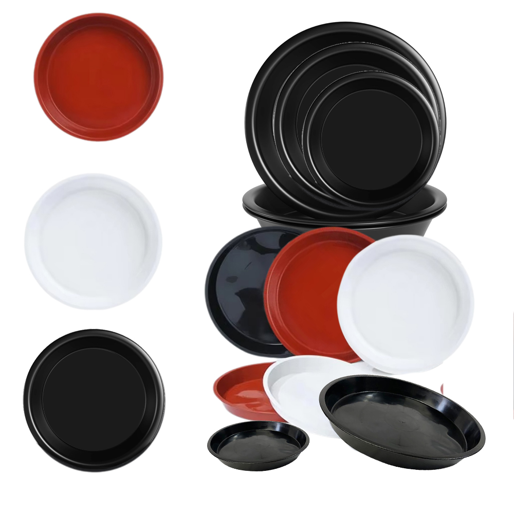 3-5PC ทนทานโรงงานพลาสติกจานรอง - Drip Tray Saucer บทวิจารณ์และราคา