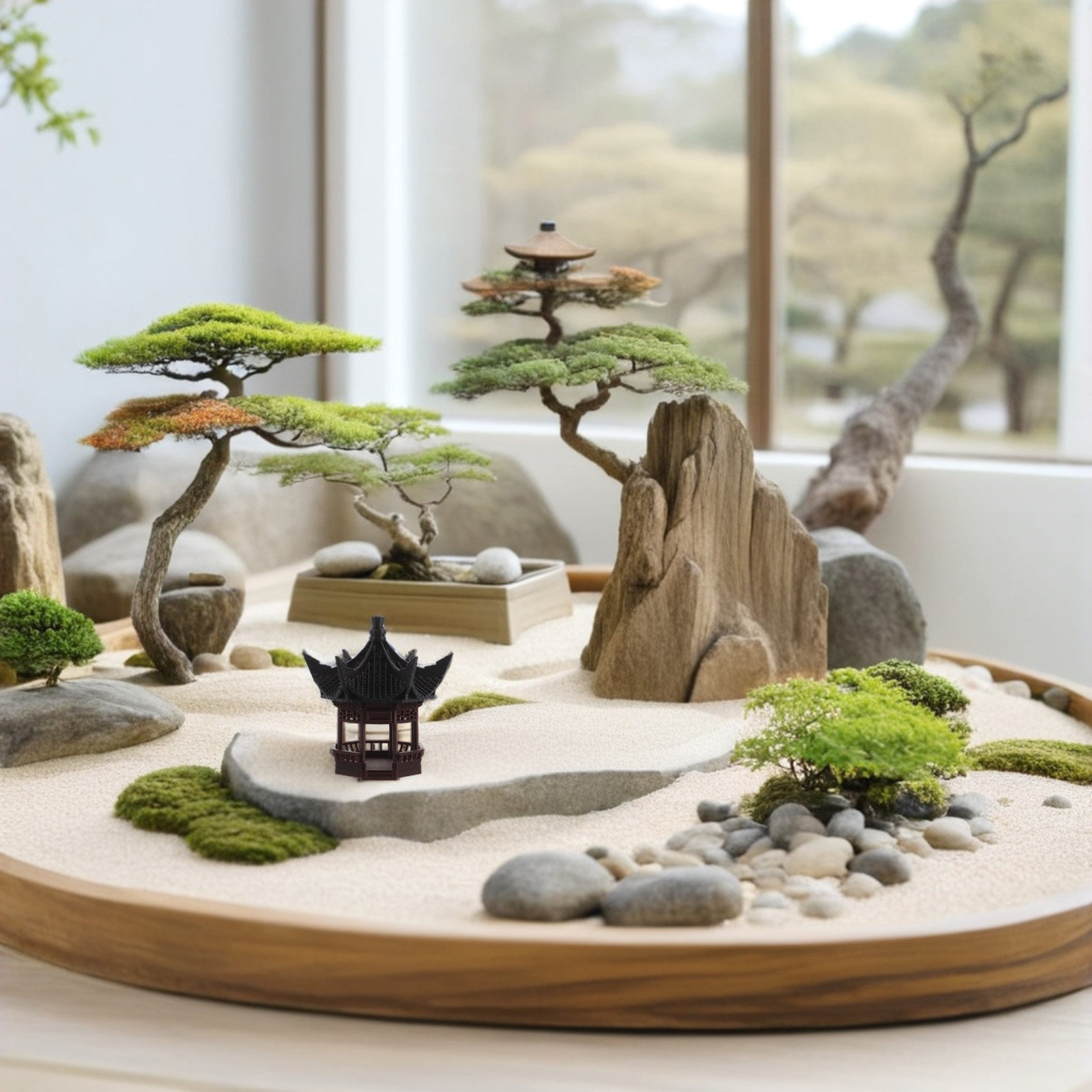ของตกแต่งภูมิทัศน์ทรงเจดีย์จิ๋ - Bonsai Garden Landscape Design บทวิจารณ์และราคา