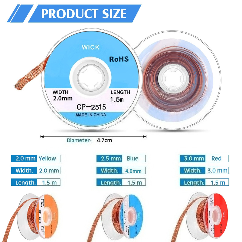 สายดูดตะกั่วแบบไม่ต้องล้าง สาย - Copper Wire Roll บทวิจารณ์และราคา